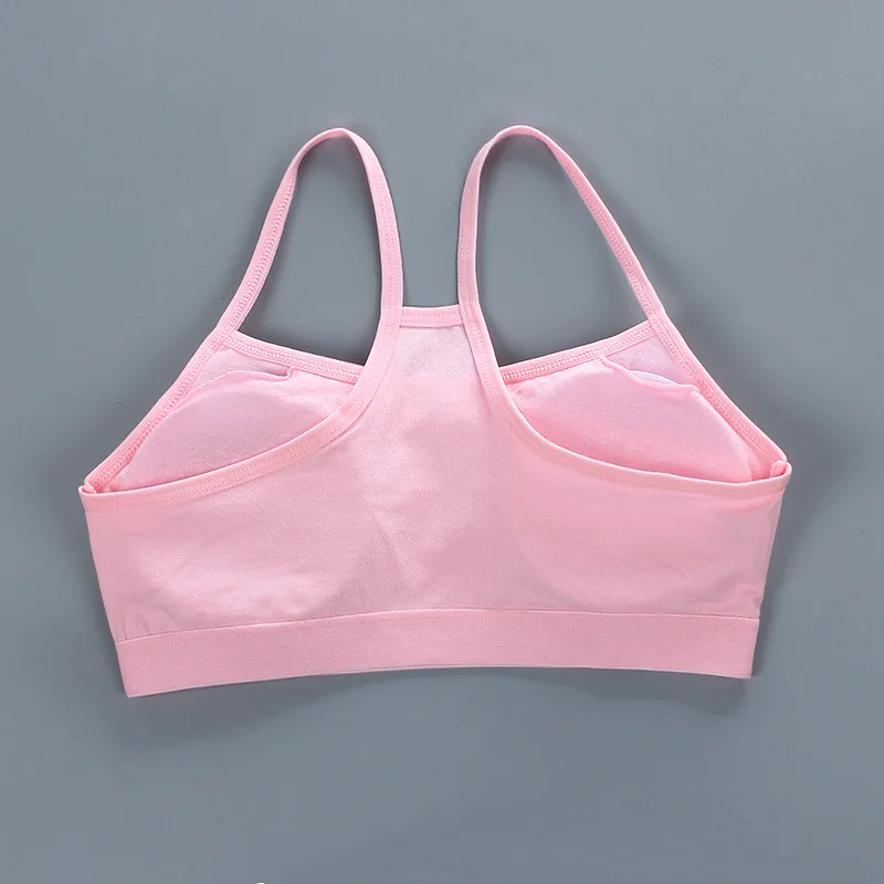 Tops for Girls Teen Bra Girl Top Vest Topic Girl\'s Sport Adolescente Kids Teenagers Underwear Racerback Training Bras 7-14 Year