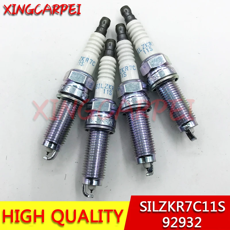 4 unids/lote SILZKR7C11S 92932 bujía de alimentación para Crider Jade Odyssey Accord Civic SILZKR7C-11S 12290-R40-A01 12290-R1A-H01