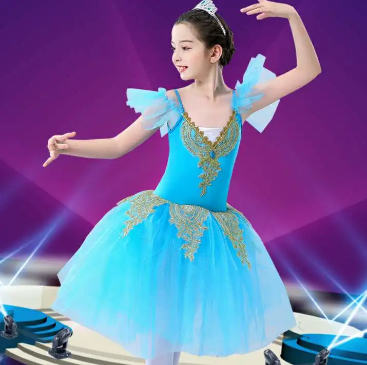 Rok Kostum Balet Anak-anak Rok Tari Balet Anak Perempuan Rok Panjang Rok Danau Angsa