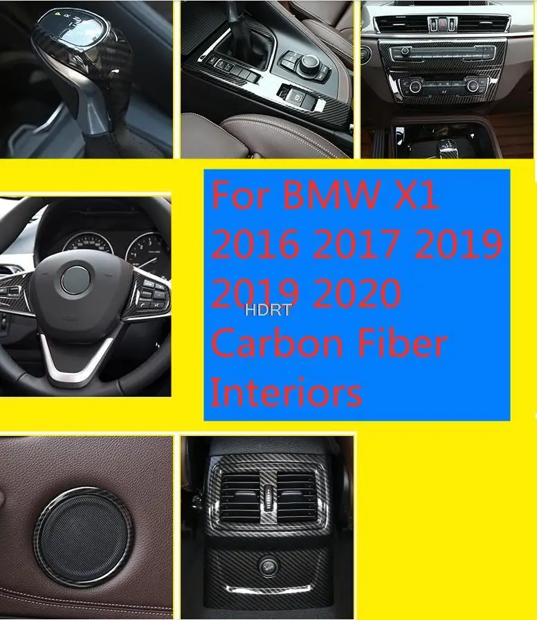 

Для BMW X1 2016 2017 2019 2019 2020 Стайлинг автомобиля углеродное волокно интерьер автомобиля центральная консоль изменение цвета молдинг наклейки