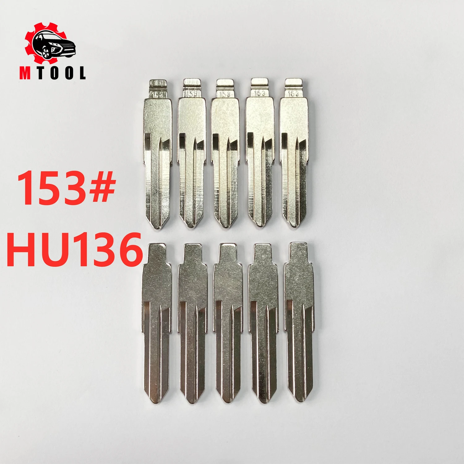 

10pcs/lot Uncut Flip lishi HU136 #153 KD Remote Key Blade VVDI Blank For Renault Megan Dacia Clio Duster Replacement Key