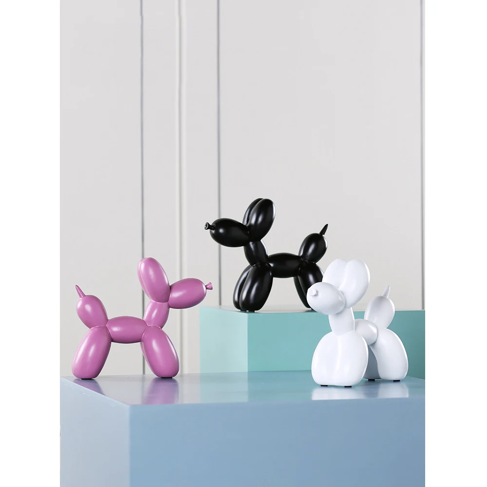 

Creative Balloon Dog Ornaments Home Decoration Accessories Resin Animal Crafts Fairy Garden Miniature Figurines Wedding Gifts