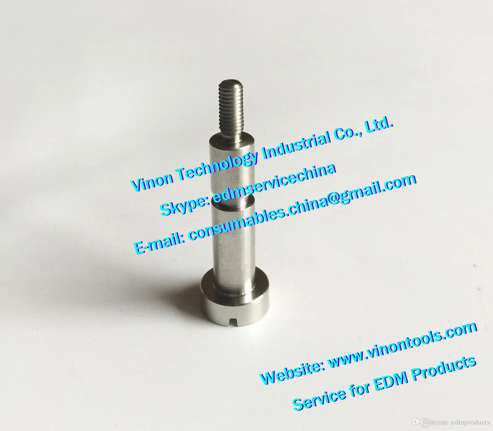 (2pcs) 130003727 edm Shaft for Lower TIM head empty 130.003.727, 130-003-727, 24.04.306 for ROBOFIL 190,290,290P,300,310,390,500