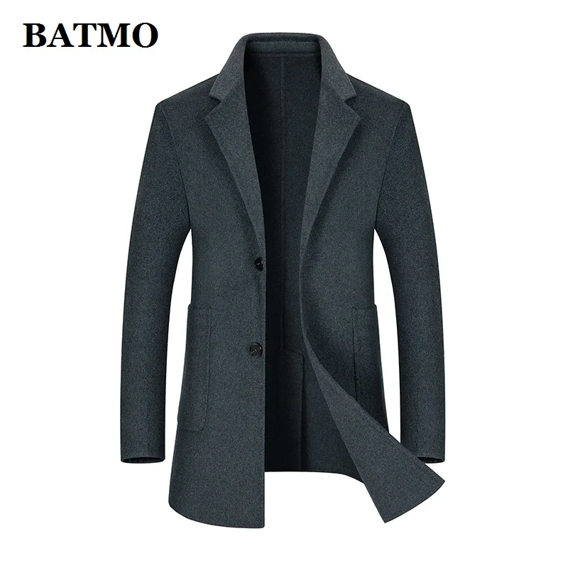 

BATMO 2023 new arrival autumn wool trench coat men,male casual jackets,plus-size M-XXXL 82108