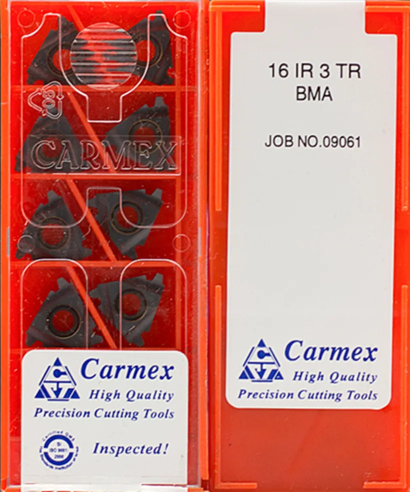 معالج 16ER 16IR 11IR 1TR 1.5TR 2TR 3TR 4TR BMA, فولاذ مقاوم للصدأ وفولاذ Carmex T