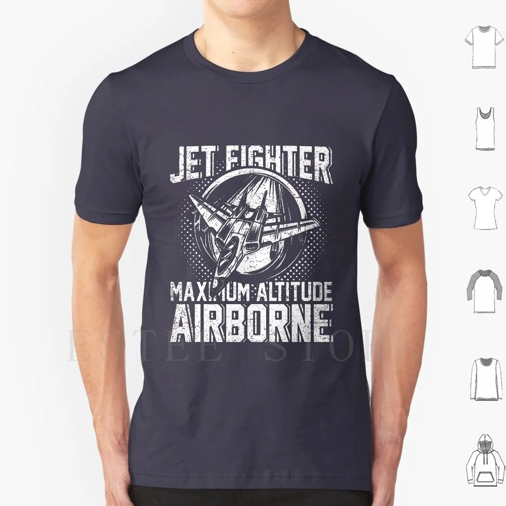Jet Fighter Air Force Aviator T Shirt DIY Big Size 100% Cotton Jet Fighter Sky Fighter Aviation Veteran Usfa Flying Military