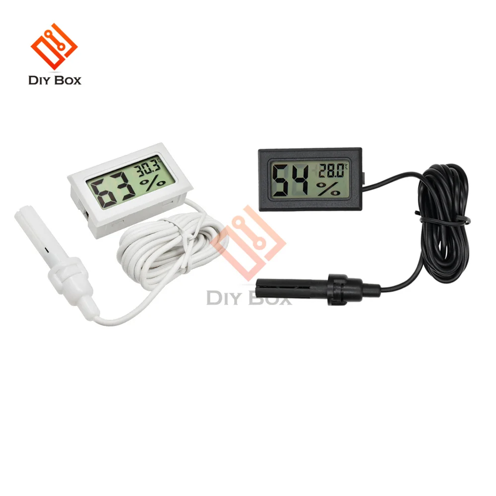 

Mini LCD Digital Thermometer Hygrometer Thermostat Indoor Convenient Temperature Sensor Humidity Meter Gauge Instruments Probe