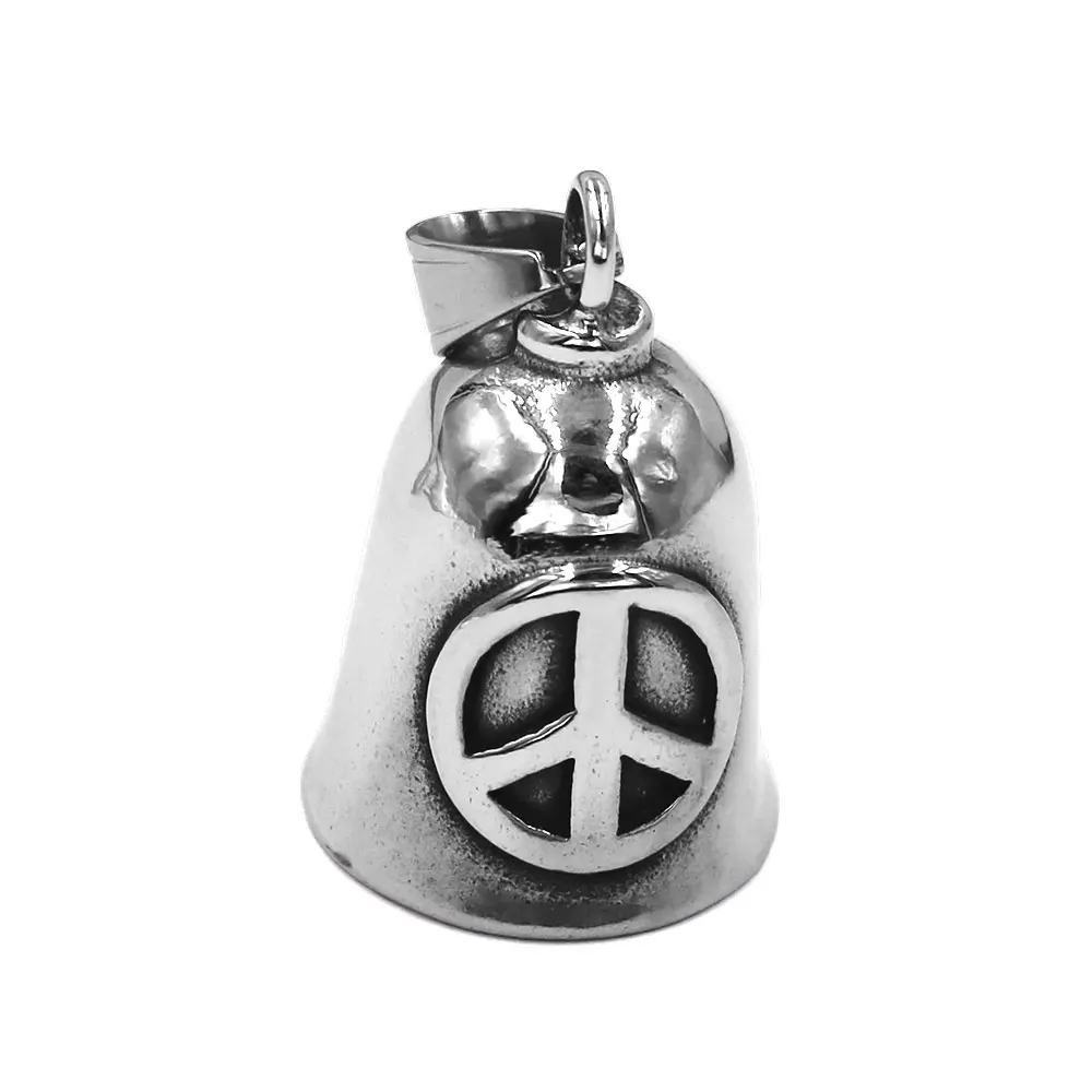 Fashion Peace Ring Stainless Steel Jewelry Classic Silver Color World Peace Sign Biker Men Women Rings Wholesale