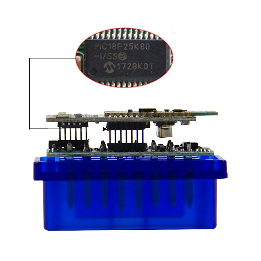 Outil de lecteur de code pour touristes, double 2PCB, puce PIC18F25K80, micrologiciel 1.5, ELM327, V1.5, OBD2, EAU, visage MINI R2