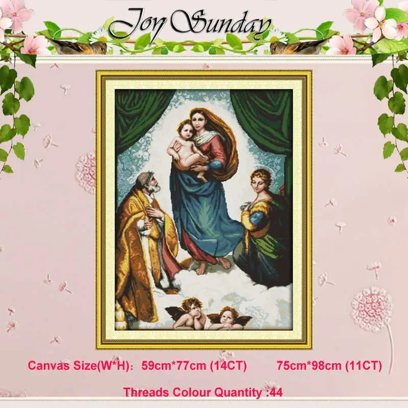 Religious figure Jesus Goddess patterns counted 11CT 14CT Cross Stitch Set DIY Cross-stitch Kit Embroidery Needlework Home Decor