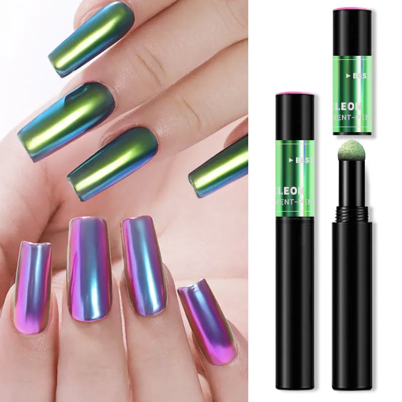 1PCS Nails Powder Nail Art Nail Glitter Manicure Powder Solid Mirror Magic Nail Powder Discolor Nails Glitter Supplies T1748