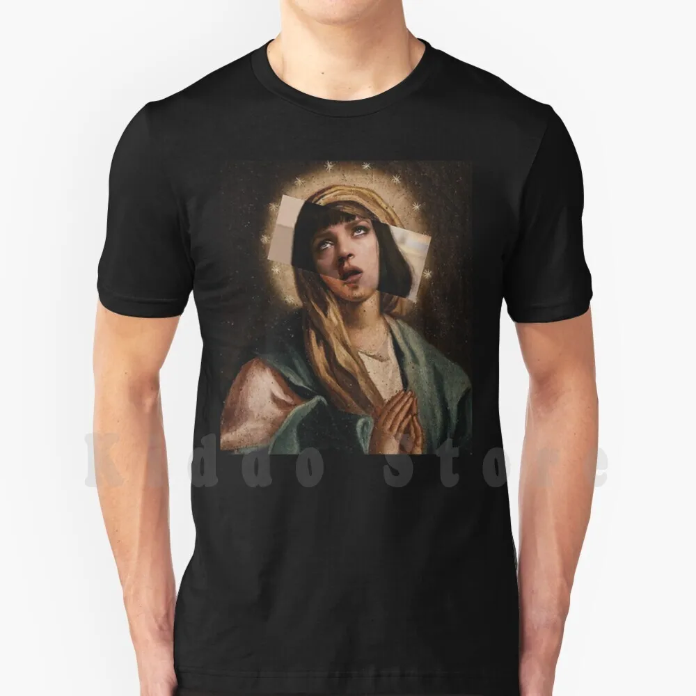 Mia Mary T Shirt Print For Men Cotton New Cool Tee Mia Wallace Mary Pulp Fiction I Said God Damn Goddamn Uma Thurman Quentin