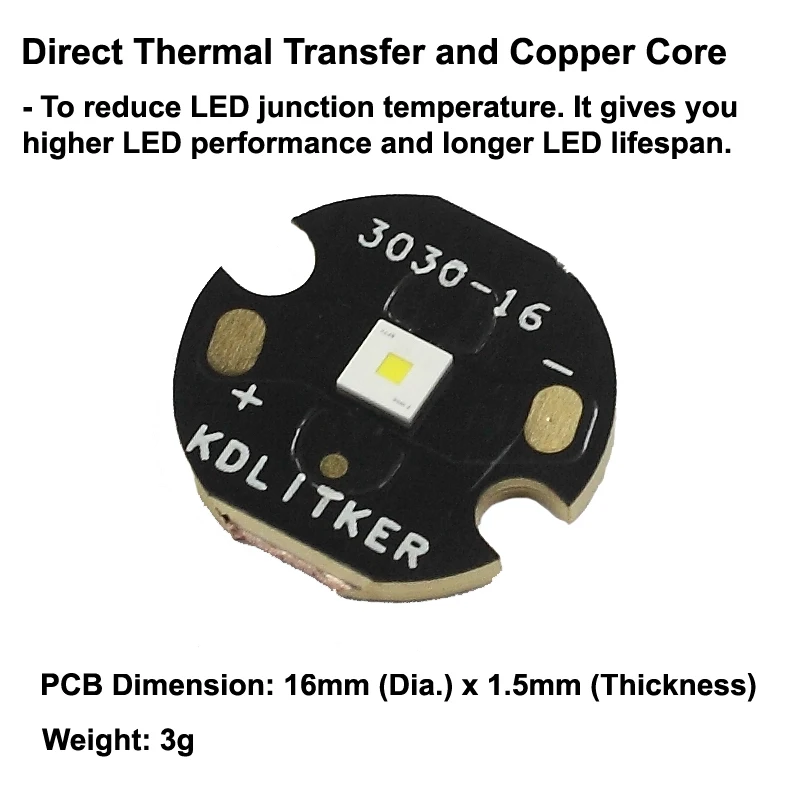 KW CSLNM1.TG White 5600K - 6000K LED Emitter (1 pc)