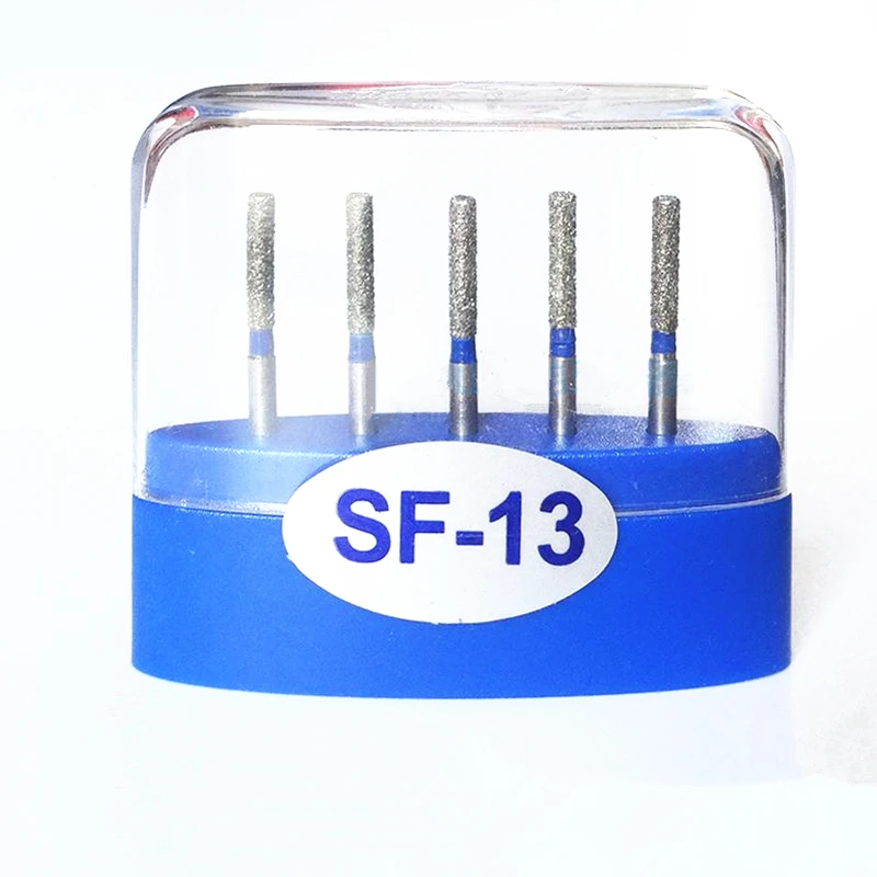 100Pcs Dental Diamond Burs Medium FG Bur สำหรับ Handpiece ความเร็วสูง SF-11, SF-12C ,SF-41,SF-21