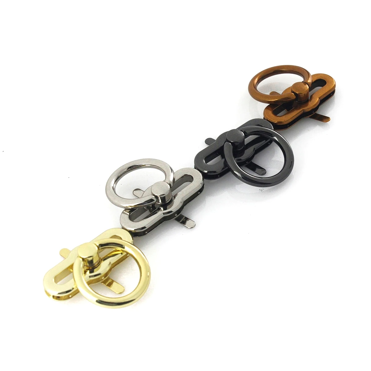 1pcs Fashion Metal Turn Lock Durable Lock Clasp for DIY Handbag Bag Purse Luggage Hardware Closure Bag Parts Accessories