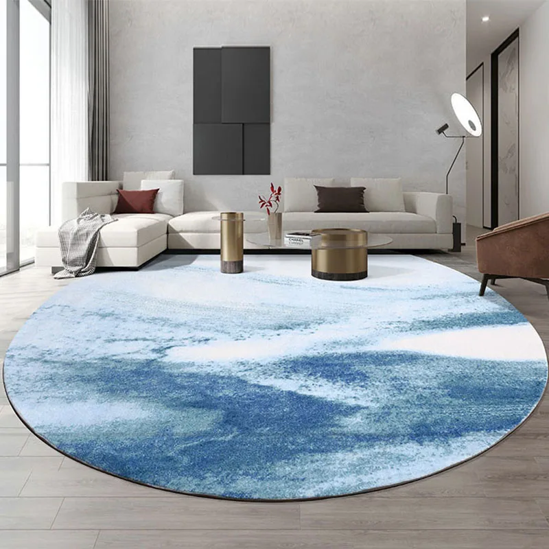 Nordic Style Thick Carpet Living Room Computer Chair Rug Ins Round Rug for Bedroom Decor Modern Brief Sofa Dining Table Mat