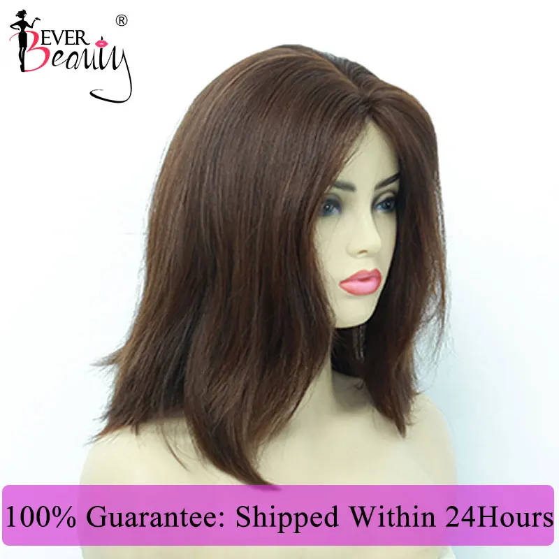 

Jewish Wig Kosher Wigs European Hair Wig Straight Bob Human Hair #613 #4 Color Wigs For Women Double Drawn Ever Beauty Virgin