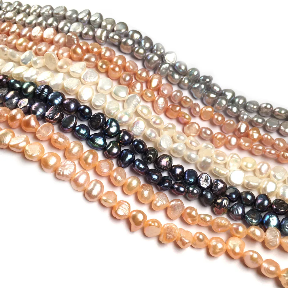 Natural Freshwater Pearl Beading irregular shape Isolation Punch Loose Beads For jewelry making DIY Necklace Bracelet Accessorie