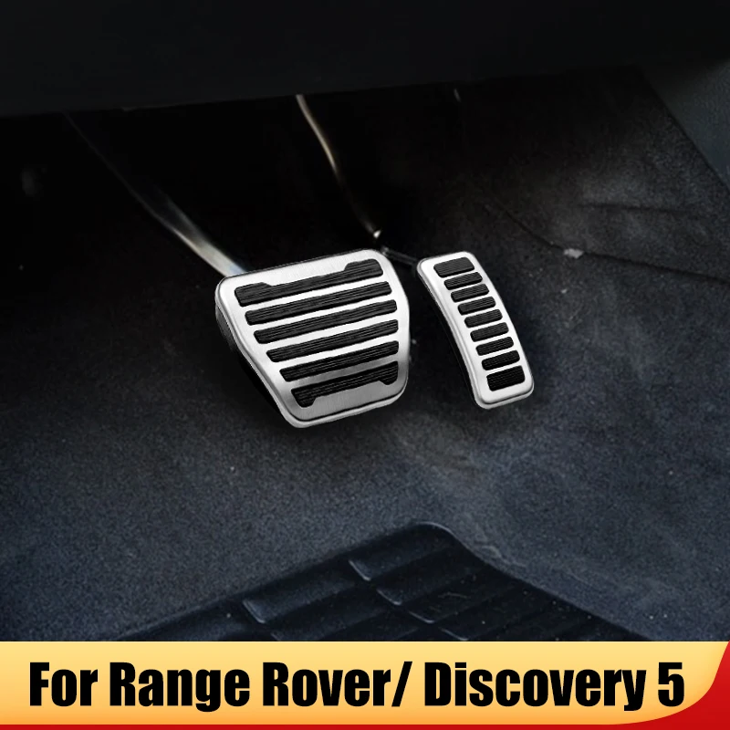 

For Land Rover Discovery 5 2017-2021 Range Rover Sport / Vogue 2013-2021 Car Foot Pedal Fuel Brake Rest Pedal Cover Accessories