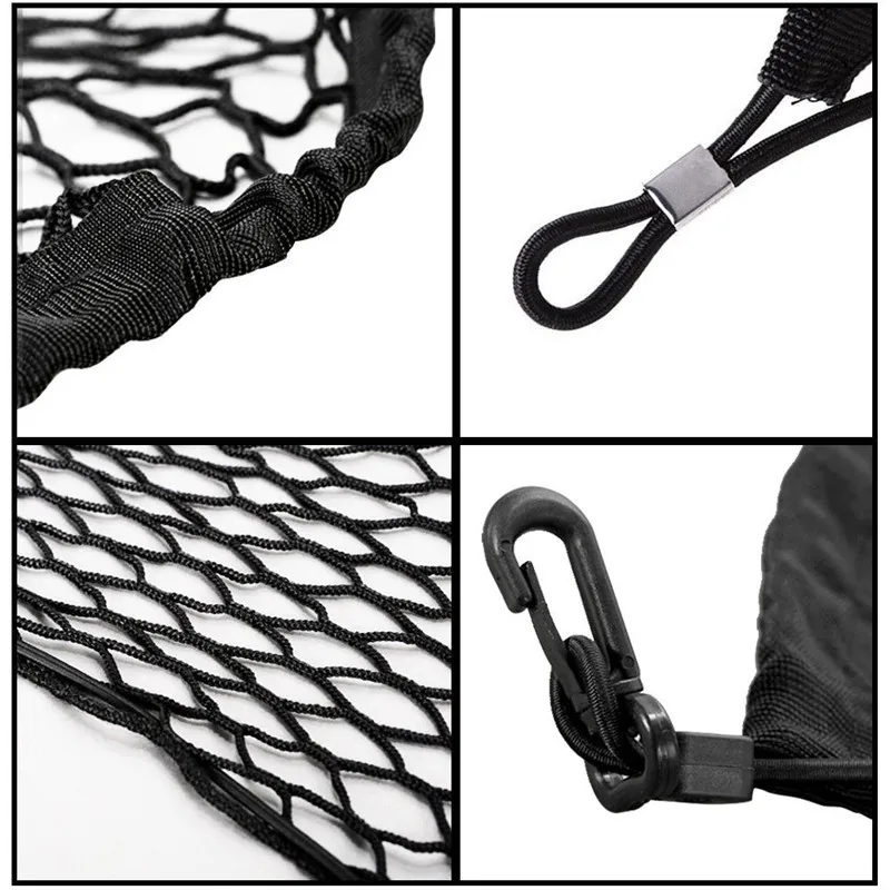 120cm60cmCar-Styling Boot String Mesh Elastic Nylon Rear Back Cargo Trunk Storage Organizer Luggage Net Holder Auto Accessory