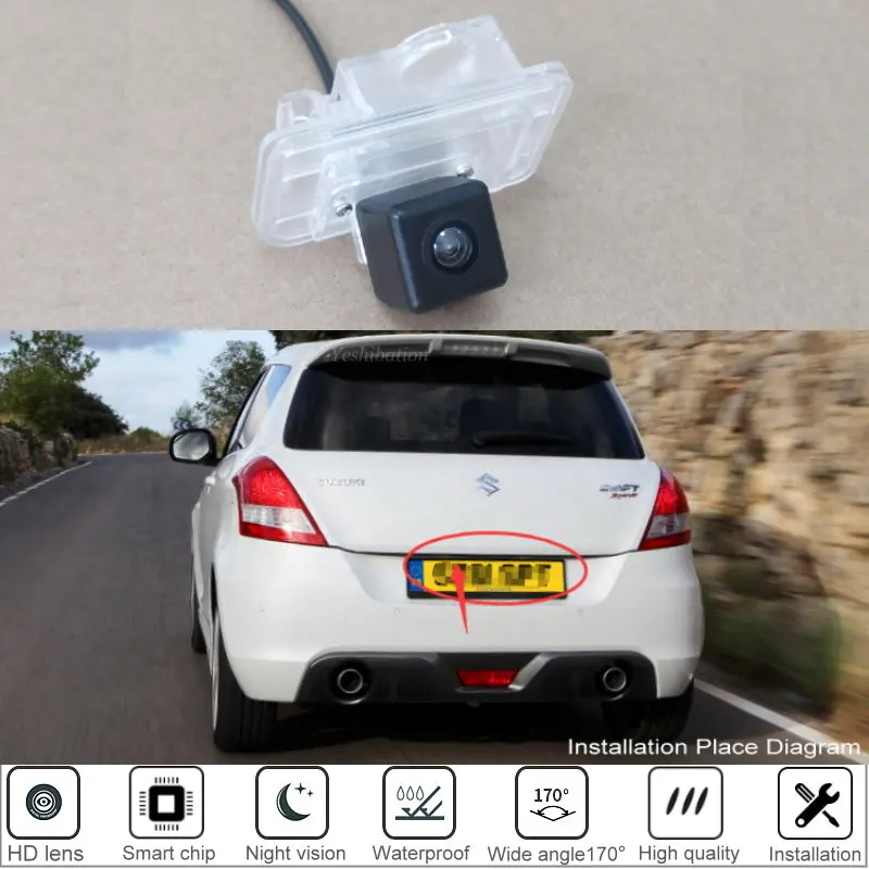 Car Rear View Reverse Camera For Suzuki Swift Sport 2014 2015 2016 For Parking Backup Camera