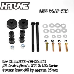 Diff frente Drop Kit, Parafuso Direto para Hilux KUN 26R 05 +, Fortuner Fj Cruiser 150 Prado Tacoma 4WD Acessórios, 4x4