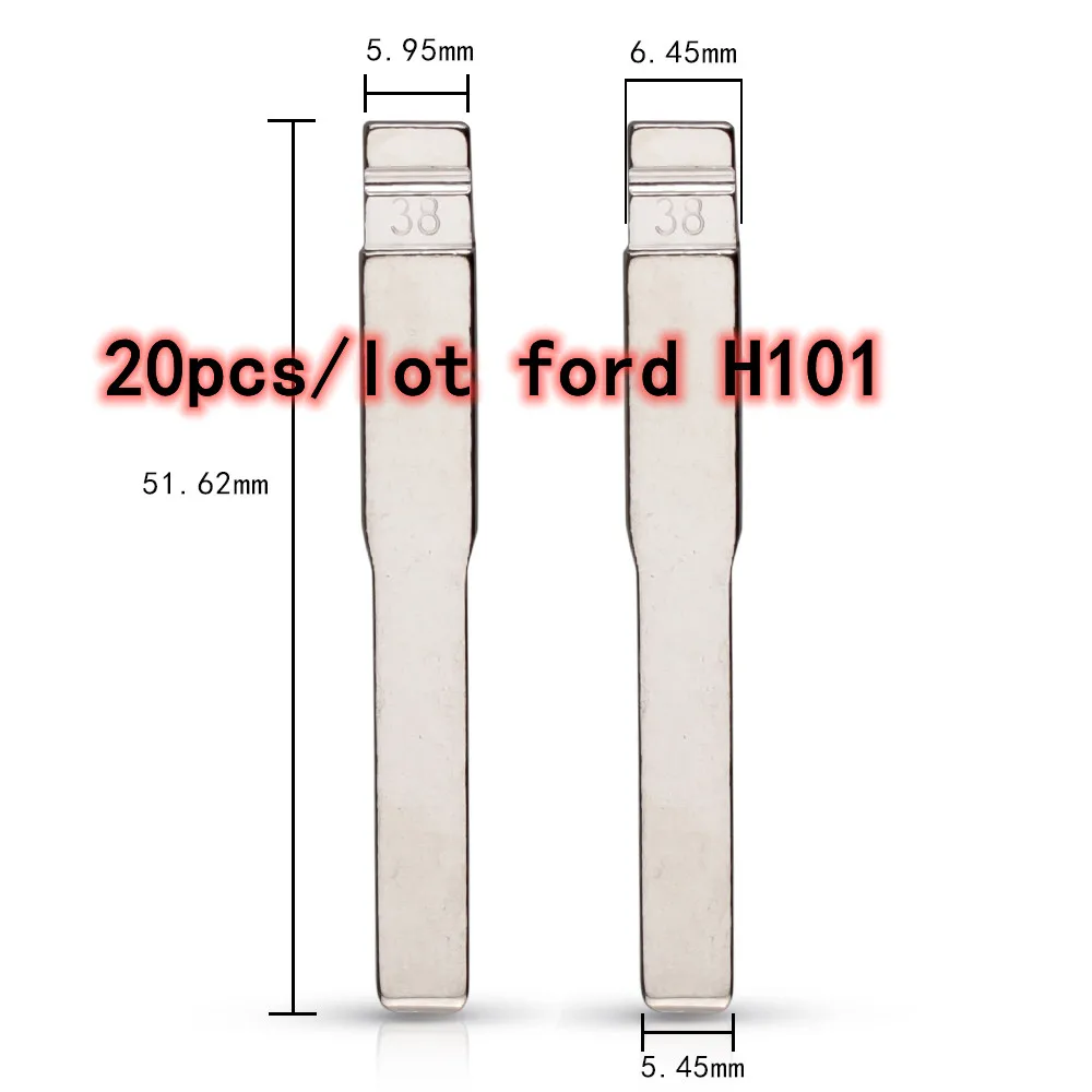 

Uncut Car Key Blade 38# HU101 Blade for Ford Focus Mondeo CMAX FIESTA GALAX KEY Blank