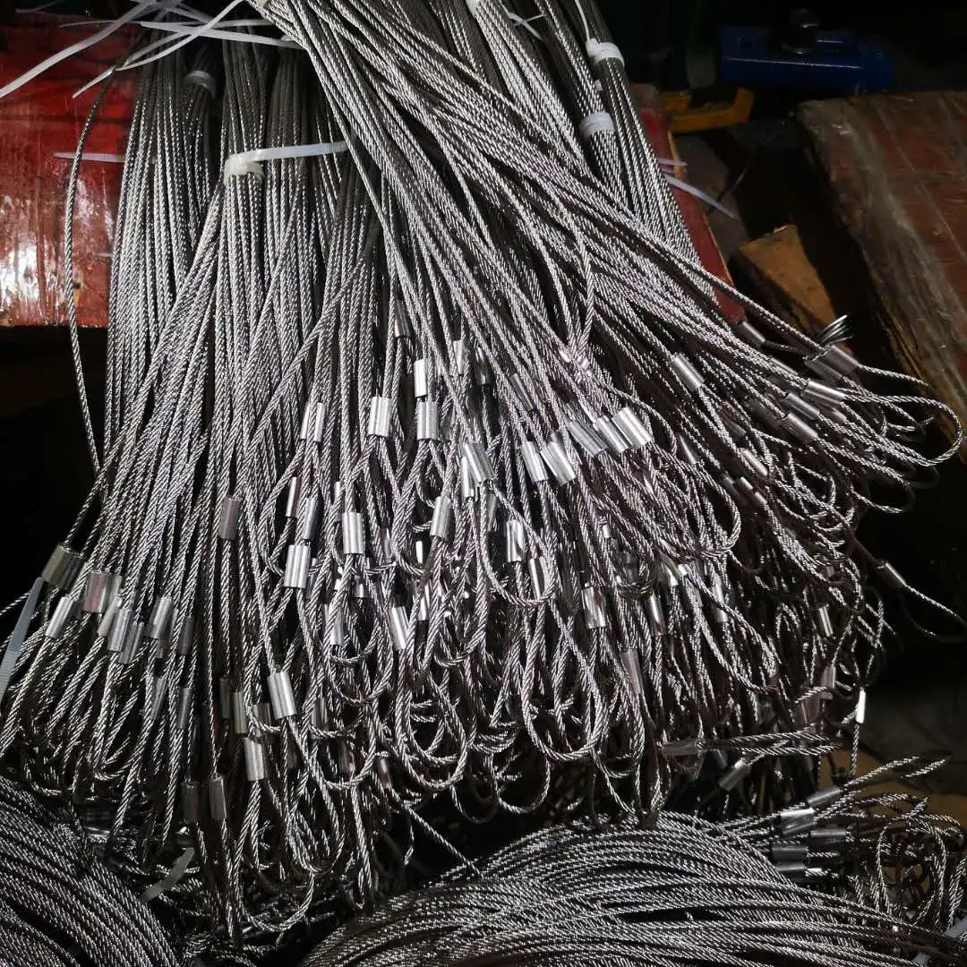 10M/20M/30M/40M 3mm Diameter 7X7 Construction 304 Stainless steel Wire rope Alambre Softer Fishing Lifting Cable