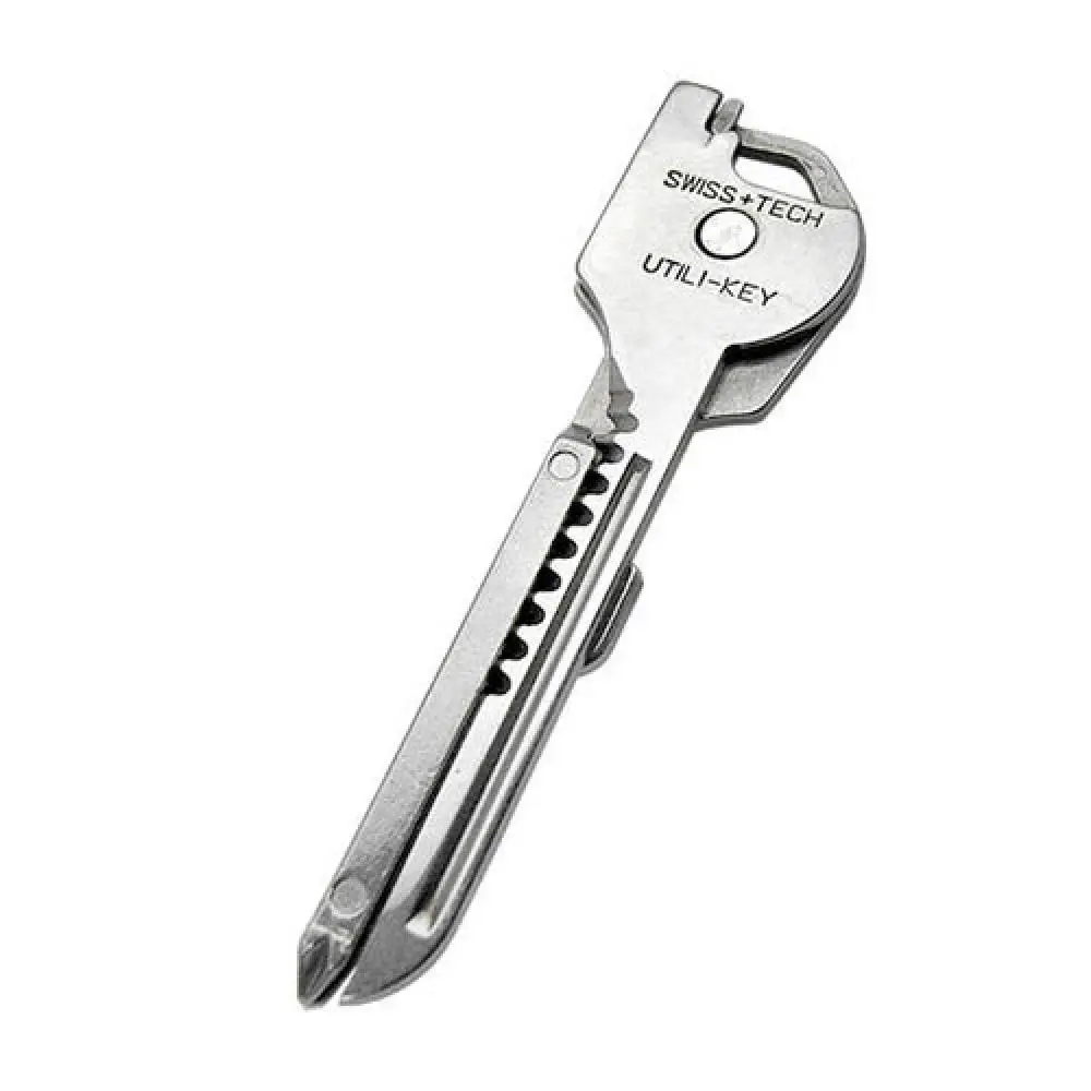 Multifunctional mini combination outdoor tool four in one bottle opener spiral knife folding knife key button