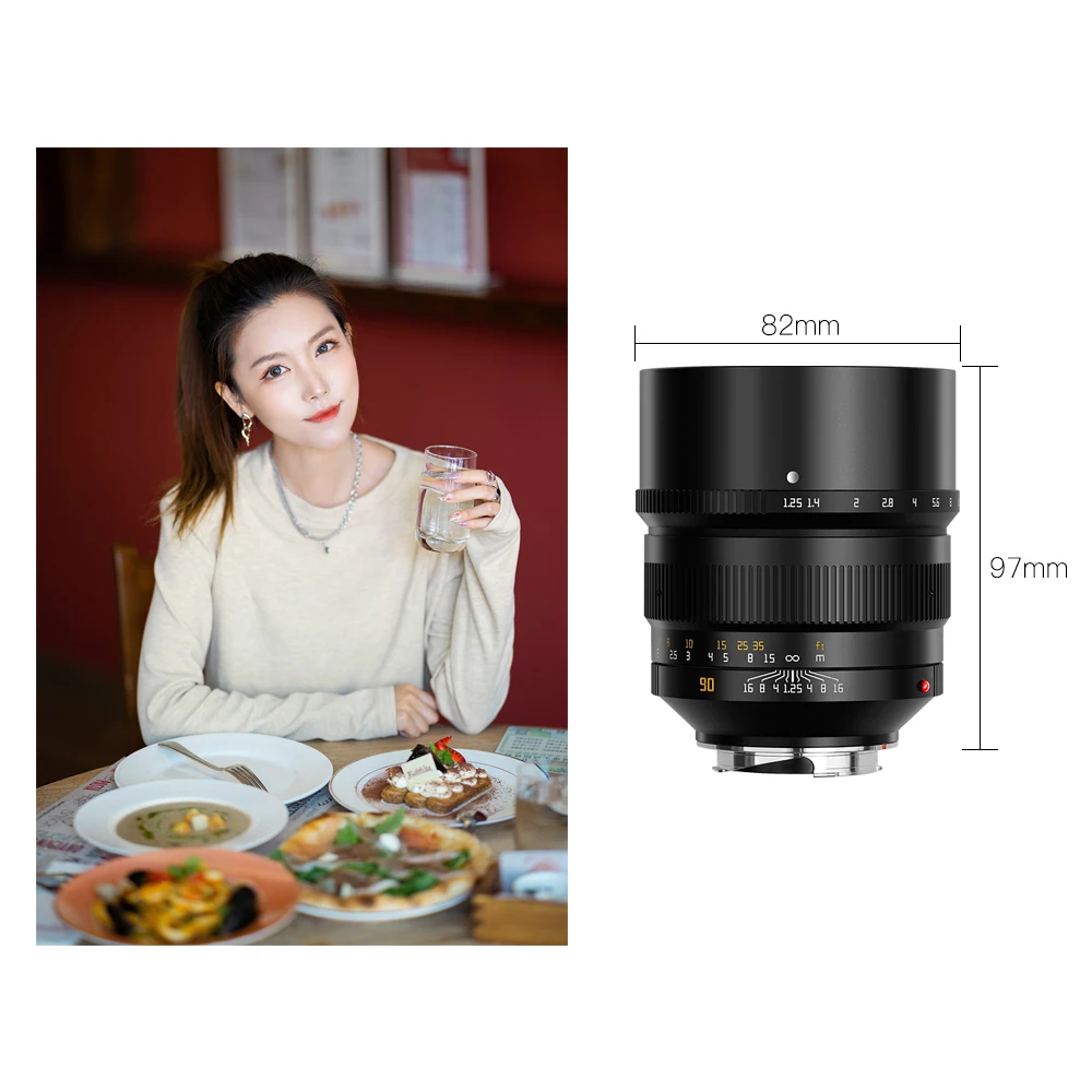 

TTArtisan 90 мм F1.25 полный известность объектив для Leica M LM объектив-Крепление камеры как Leica M-M M240 M3 M6 M7 M8 M9 M9p M10