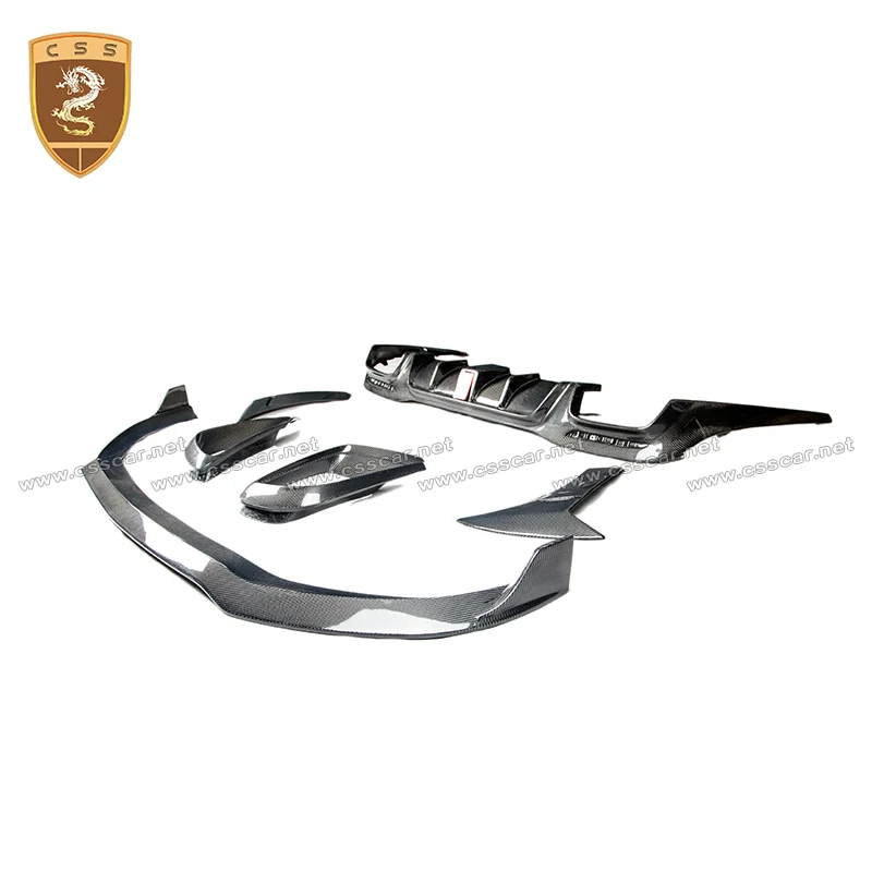 New Fashion Carbon Fiber Body Kit For Mercedes Benz S Class W222 S63 Retrofit BBS Style Front Rear Lips Diffuser Vents Body Kit