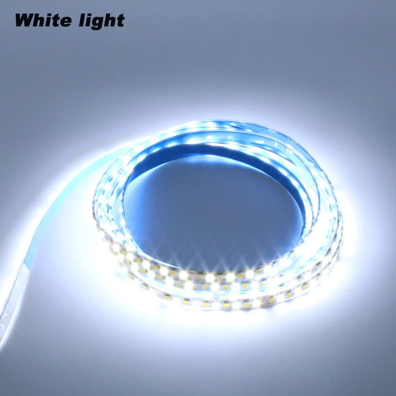 High Lumen 2835-200D Double Colors LED Strip 7mm Width Light Tape Work with Driver Used in Chandeliers Ceiling Lamp Panel Light