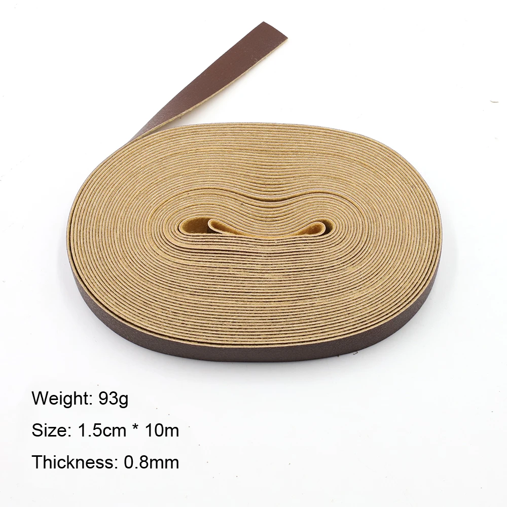 10 Meters DIY Leather Crafts Straps Strips Soft Leather Crafts Accessories Belt Handle Luggage Accessories Durable Luggage Belt