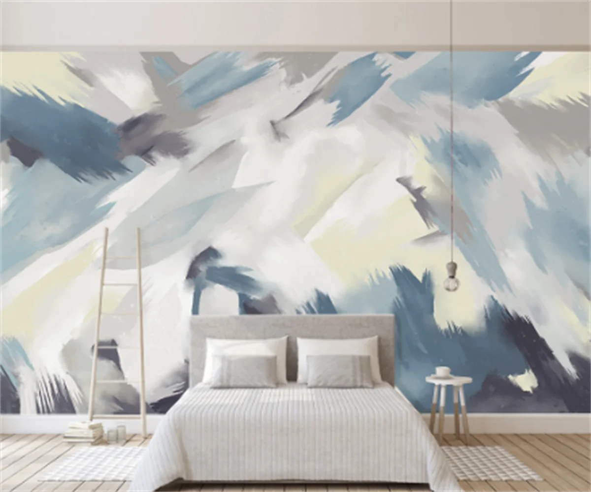 

European and American professional any size custom abstract oil painting background wallpaper home graffiti mural wallpaper