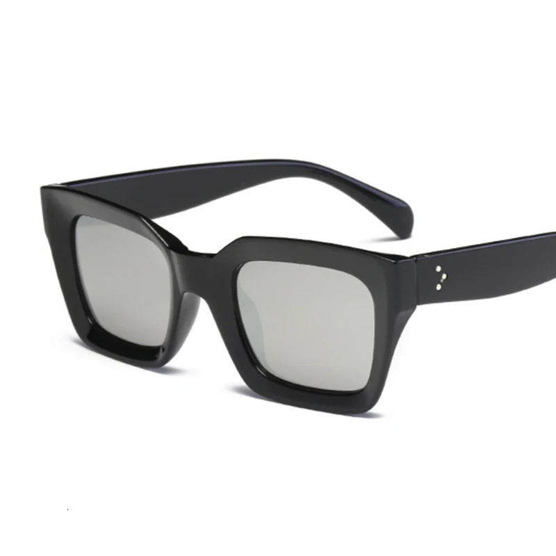 New Fashion Woman Luxury Brand Square Sunglasses Ladies Vintage Oversized Sun Glasses Female Big Frame Uv400 Shades Black image 5