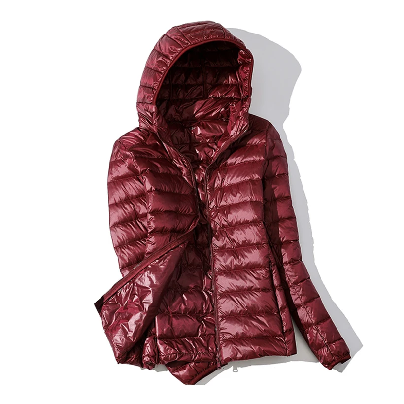 Lightweight Women's Duck Down Jacket Warm Winter Autumn Feathers Coat Female Puffer Quilted Clothes for Girls New