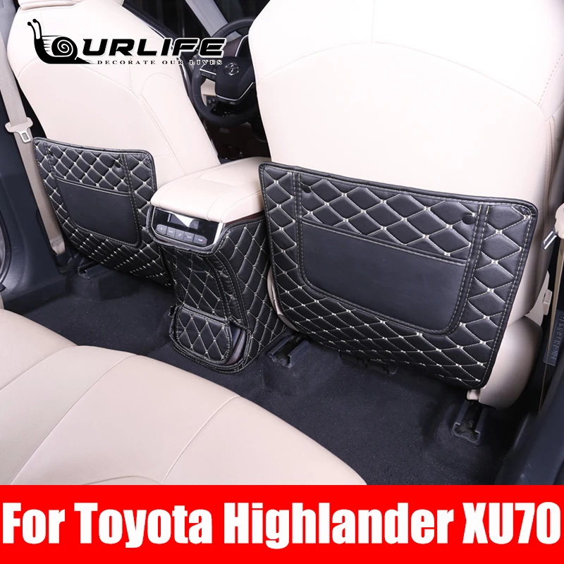 

Anti Kick Mat Pad Car Anti-kick Protector Mats For Toyota Highlander Kluger XU70 2020 2021 2022 2023 Accessories