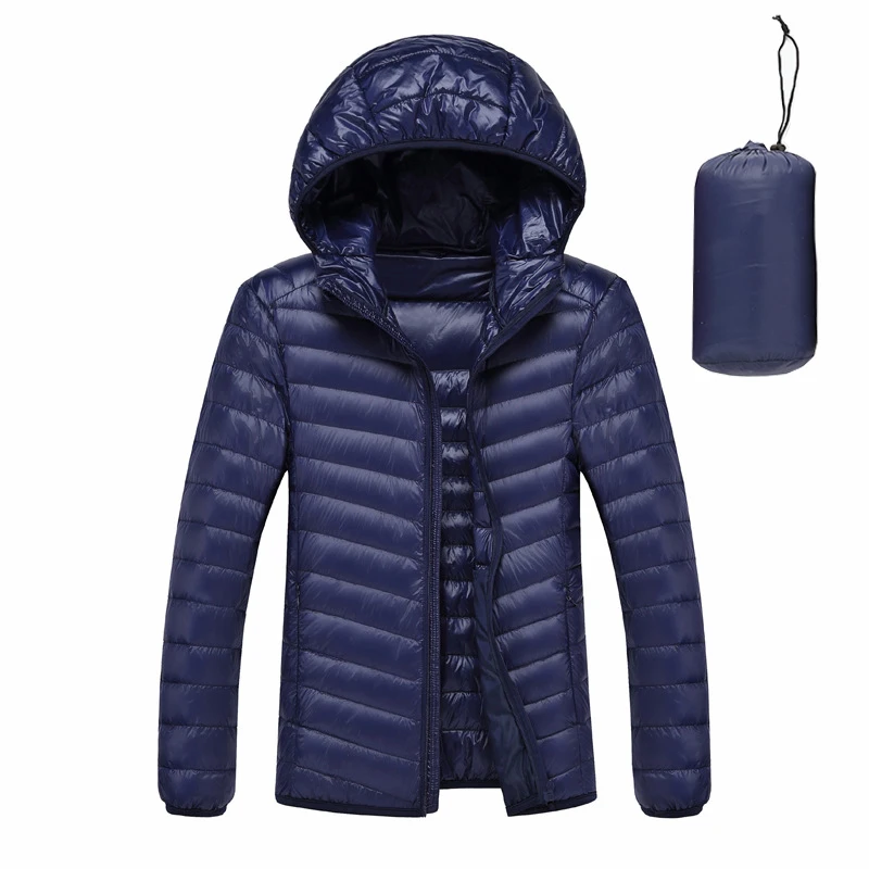 Imbottiture Giacca Uomini Ultra Leggero 90% Piume D'anatra Bianca Imbottiture Giubbotti Casual Portatile Cappotto di Inverno per Gli Uomini Imbottiture Parka Più Il Formato 5XL 6XL 7XL