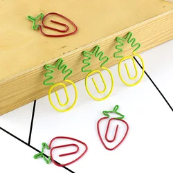 Ananas Paperclip Schattige Bladwijzer Kleur Fruit Kantoor Paperclip Pin Paperclips Kantooraccessoires Paperclips Kantoorbenodigdheden