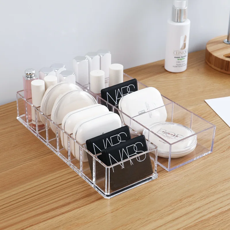 

Transparent Acrylic Cosmetics Storage Box Makeup Holder Jewelry Make Up Organizer for Home Acrylic Desktop Storage Boxes Holder