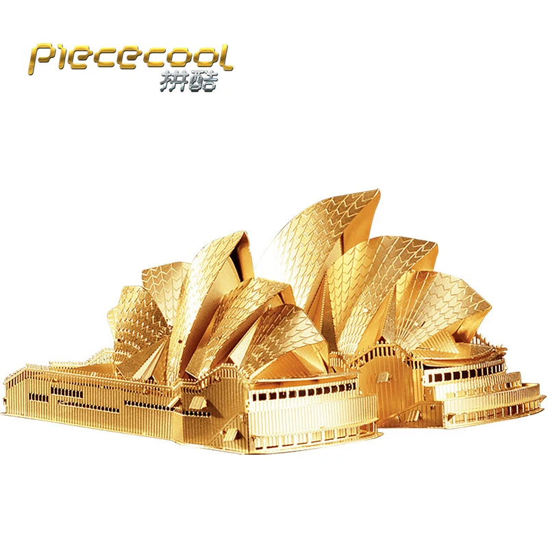 Piece Cool SYDNEY OPERA HOUSE Model Kits 3D Metal Puzzle Models DIY Laser Cut Assemble Jigsaw Toy Gift for Children