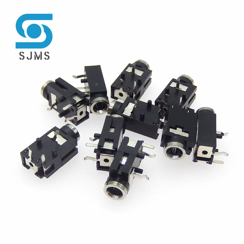 5/10PCS Headphone Jack Socket PJ-319 PJ319 3 Pin 3.5mm Jack Socket 3.5 Audio Earphone Jack Connector