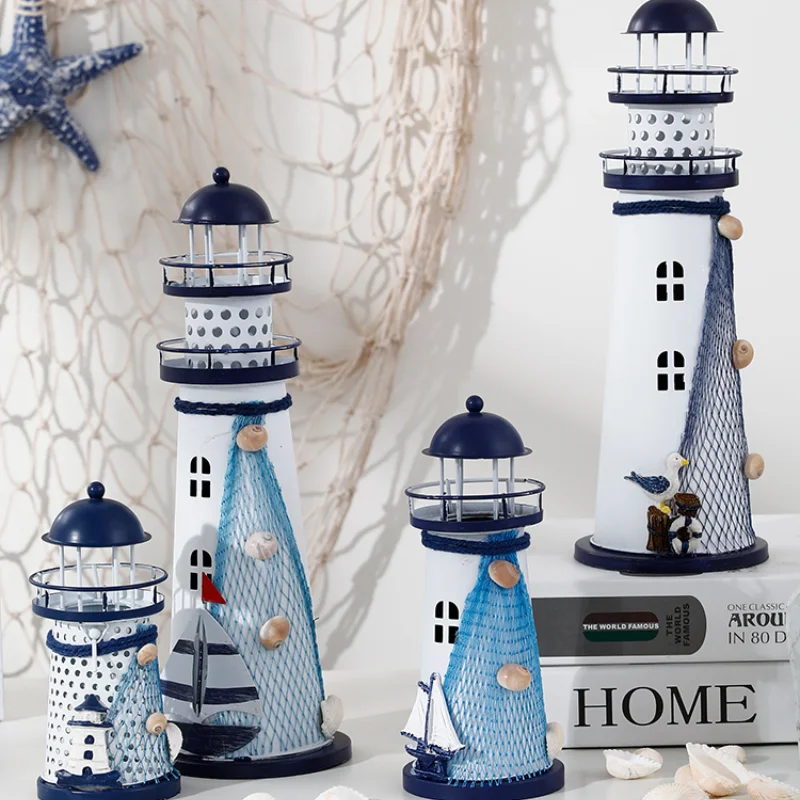 

Mediterranean Decoration Lighthouse Model Trinkets Creative Home Furnishings Gifts