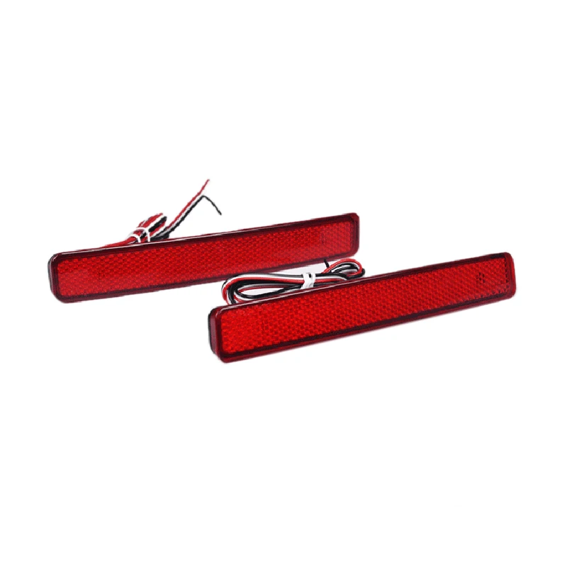 New2Pcs Car Rear Bumper Reflector Brake Light Led Taillight For Volkswagen T5 Transporter/ Caravelle / Multivan 2003-2011