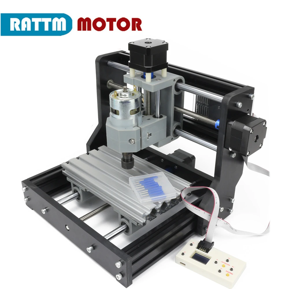 【US】CNC mini engraving router Laser machine 1610 Pro with ER11 Collet + off-line controller