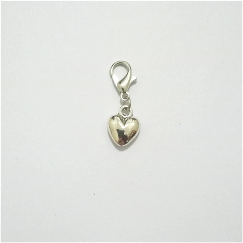 3 Pcs Small Heart Zipper Pull, Heart Pull, Diy Gift, Small Heart Charm, Love Heart Zipper Charm, Jewelry Findings