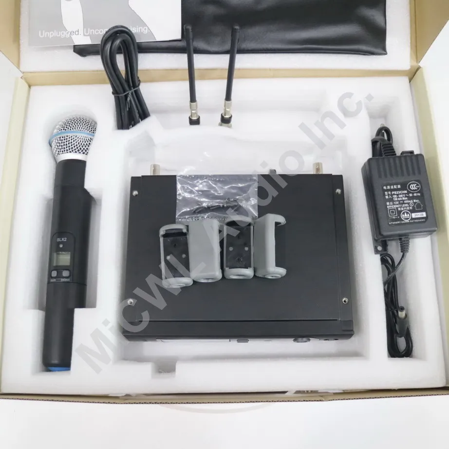 100% MiCWL Brand SLX SLX24 BETA58/SM 58 UHF Professional Wireless Microphone System Cardioid SM BETA 58 Handheld Microfone Mic