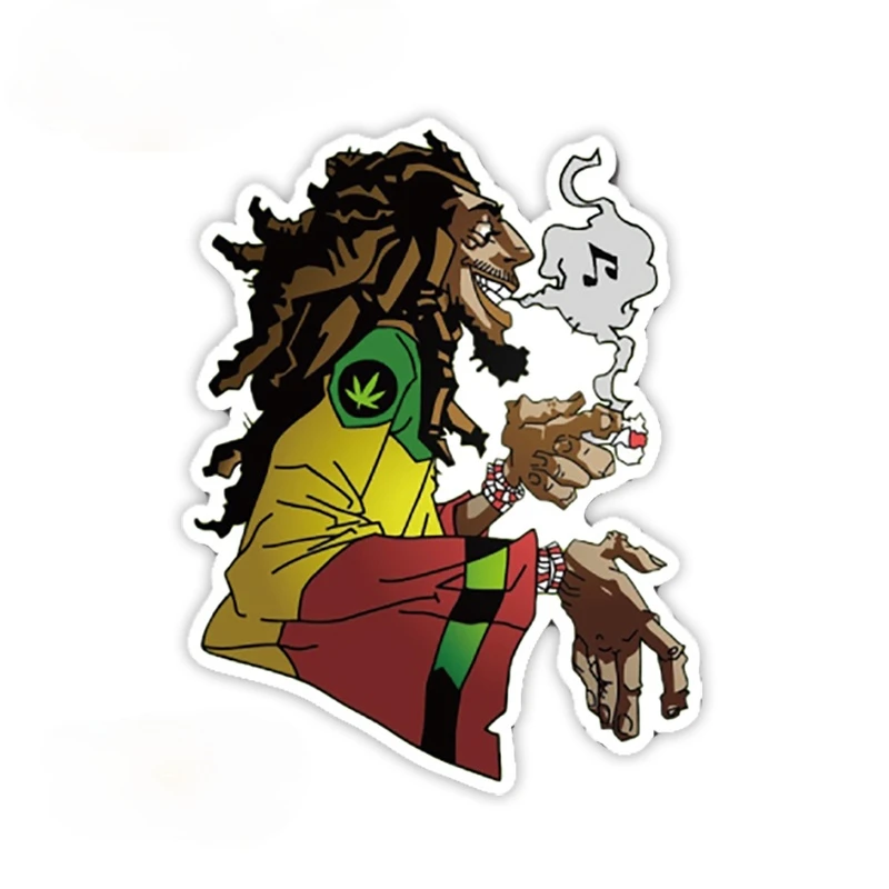 PVC Reggae Music Bob Marley Decals Laptop Pegatinas Matt for Guitar Skateboard JDM JEEP Van Bike Offroad RV 15cm