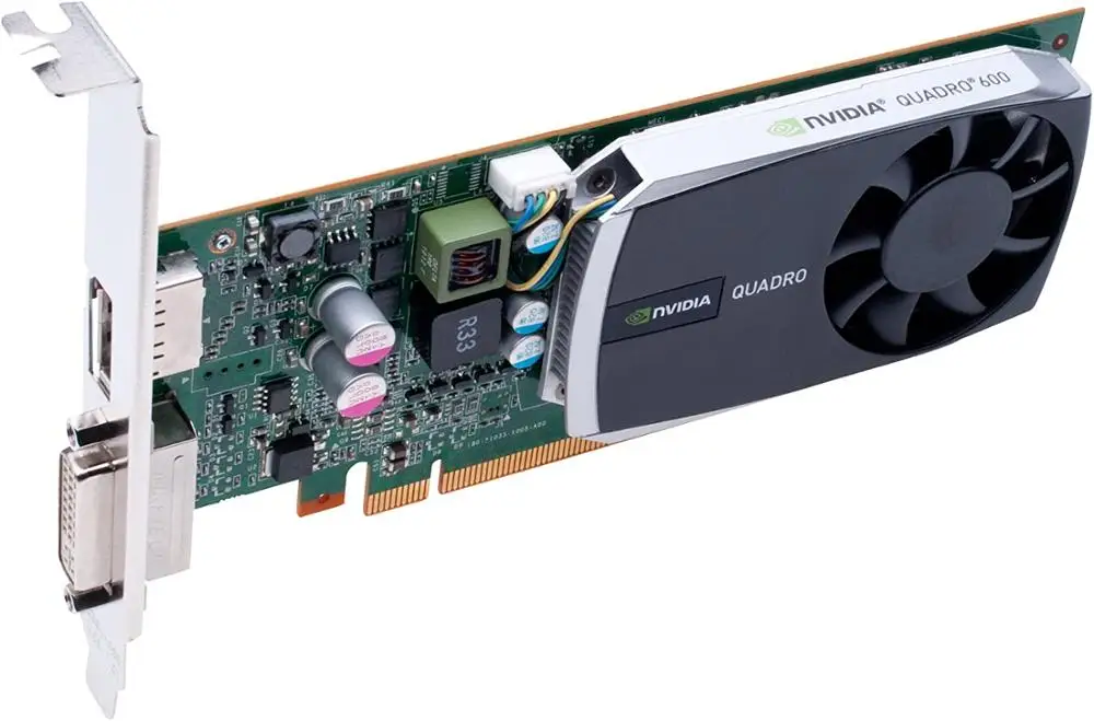 , Quadro 600  1GB DDR3 PCI Express Gen 2 x16 DVI-I DL and DisplayPort OpenGL, DirectX, CUDA, and OpenCL Professional