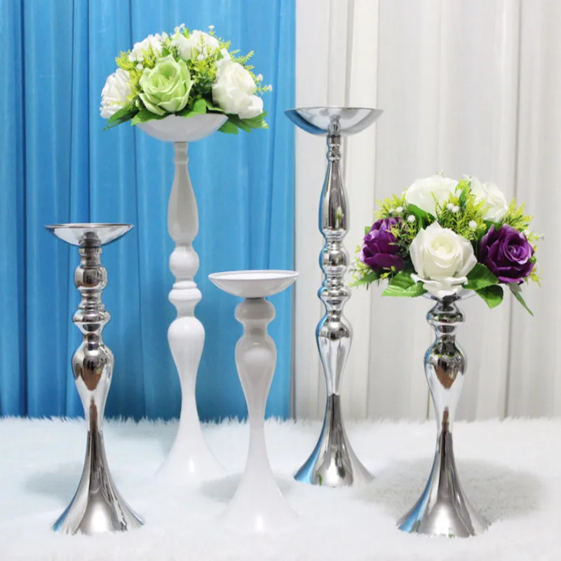 New Arrival Wedding Decoration Mermaid Guide Candlestick Metal Flower Rack T Station Road Lead Home Decor Vase 10 Pcs